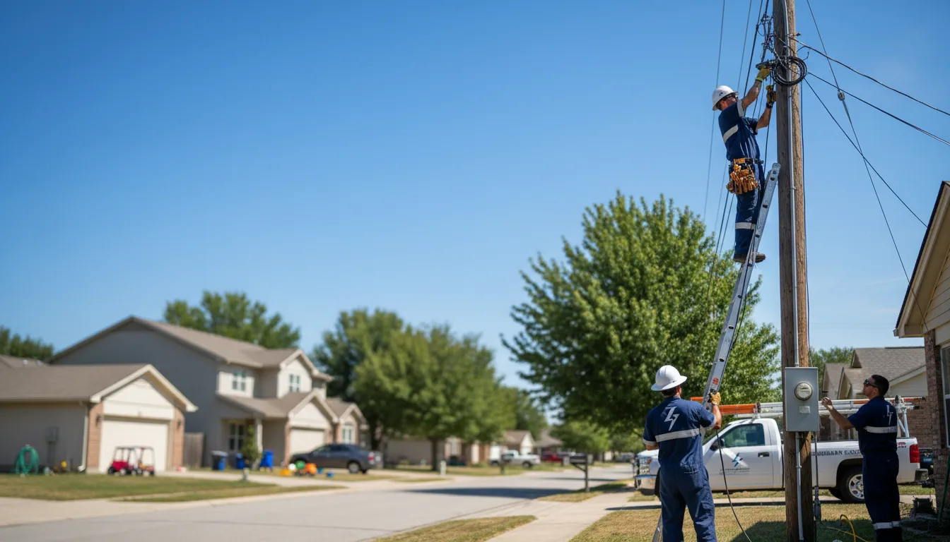 Residential electrician providing installation services in Hamersville, OH